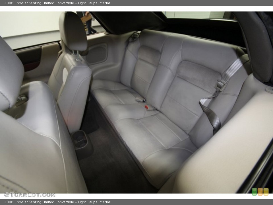Light Taupe Interior Rear Seat for the 2006 Chrysler Sebring Limited Convertible #71294740