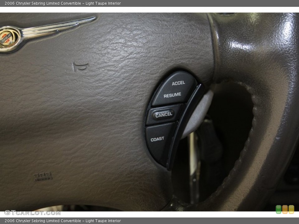 Light Taupe Interior Controls for the 2006 Chrysler Sebring Limited Convertible #71294845