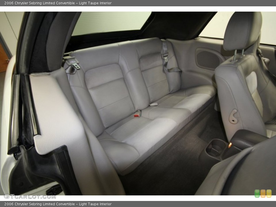 Light Taupe Interior Rear Seat for the 2006 Chrysler Sebring Limited Convertible #71294881