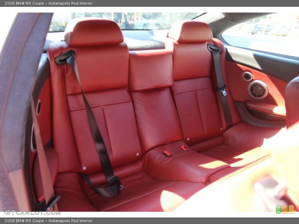 Indianapolis Red Interior Rear Seat for the 2008 BMW M6 Coupe #71295419