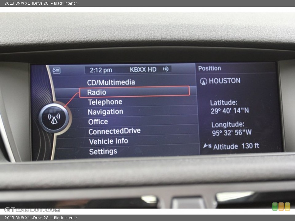 Black Interior Controls for the 2013 BMW X1 sDrive 28i #71297341