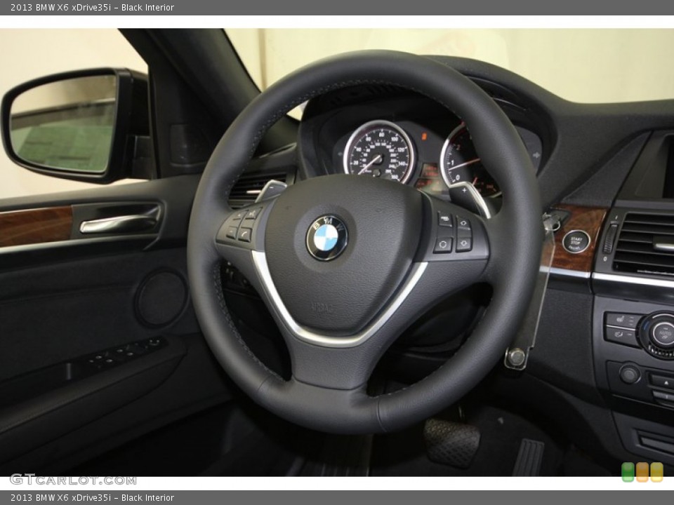 Black Interior Steering Wheel for the 2013 BMW X6 xDrive35i #71297905