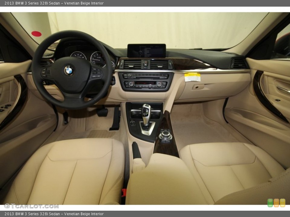 Venetian Beige Interior Dashboard for the 2013 BMW 3 Series 328i Sedan #71297965