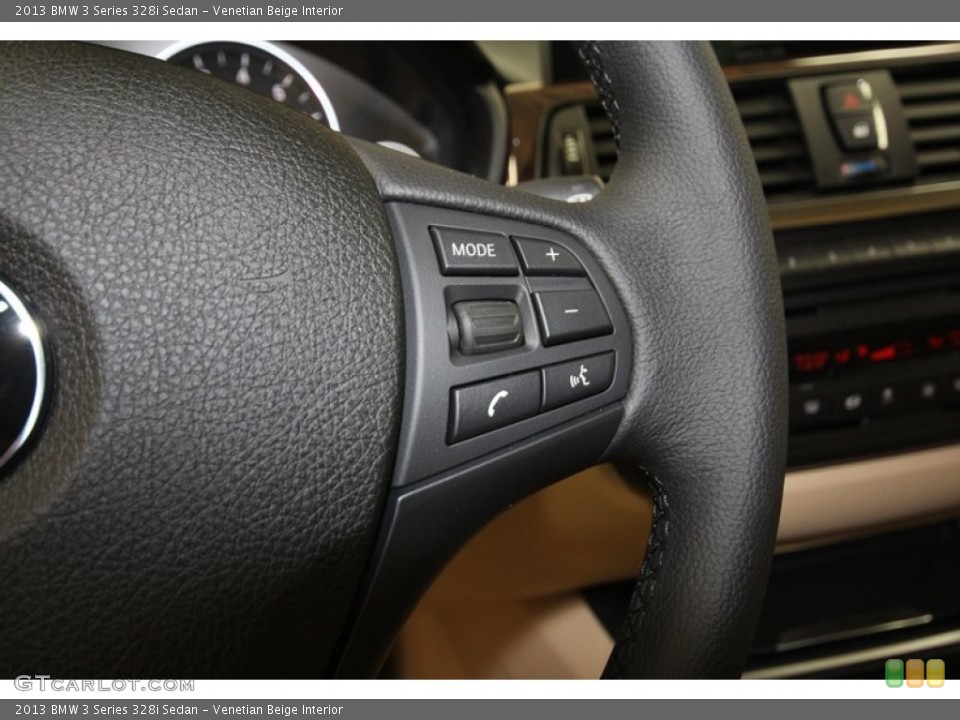 Venetian Beige Interior Controls for the 2013 BMW 3 Series 328i Sedan #71298118