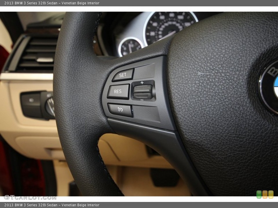 Venetian Beige Interior Controls for the 2013 BMW 3 Series 328i Sedan #71298127