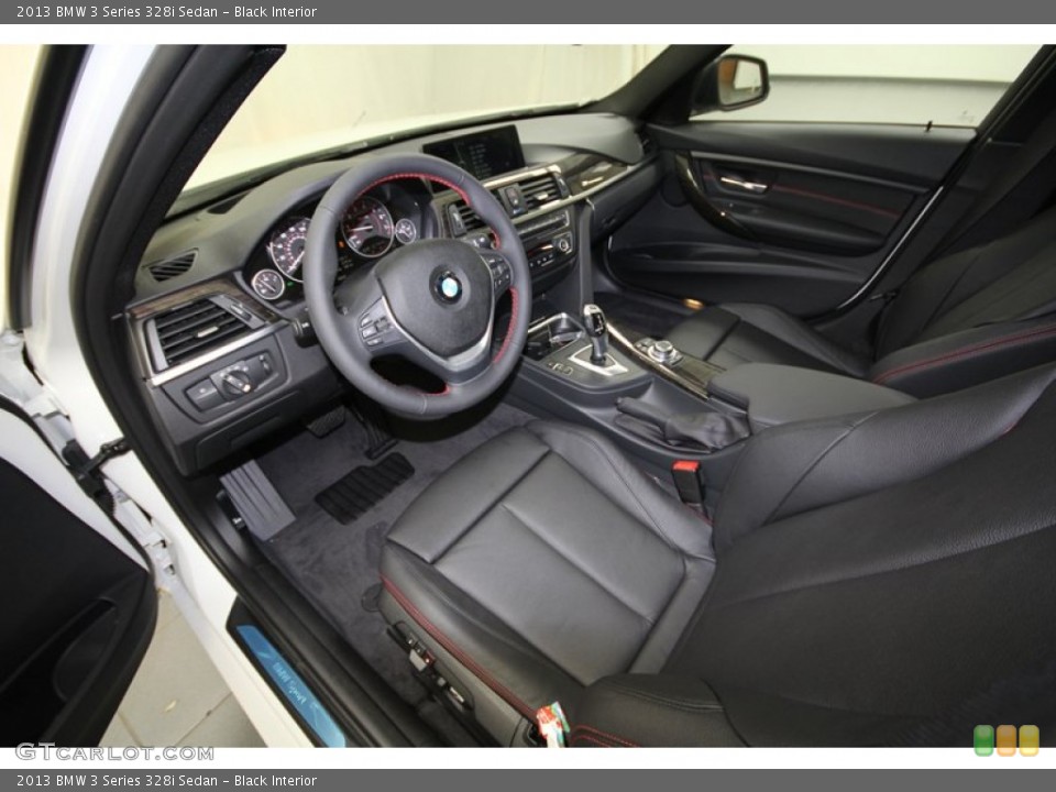 Black Interior Prime Interior for the 2013 BMW 3 Series 328i Sedan #71298269