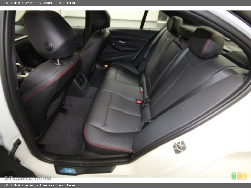 Black Interior Rear Seat for the 2013 BMW 3 Series 328i Sedan #71298280