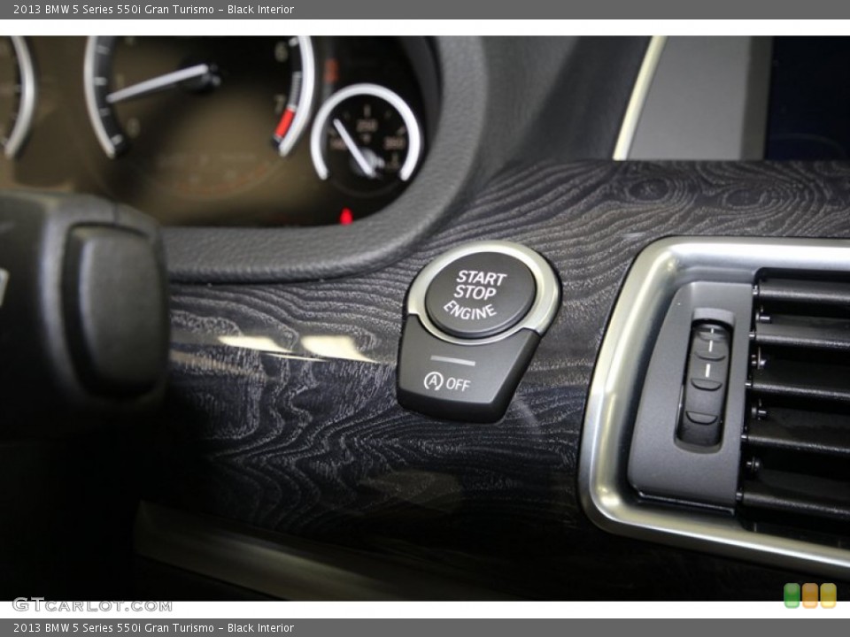 Black Interior Controls for the 2013 BMW 5 Series 550i Gran Turismo #71299351