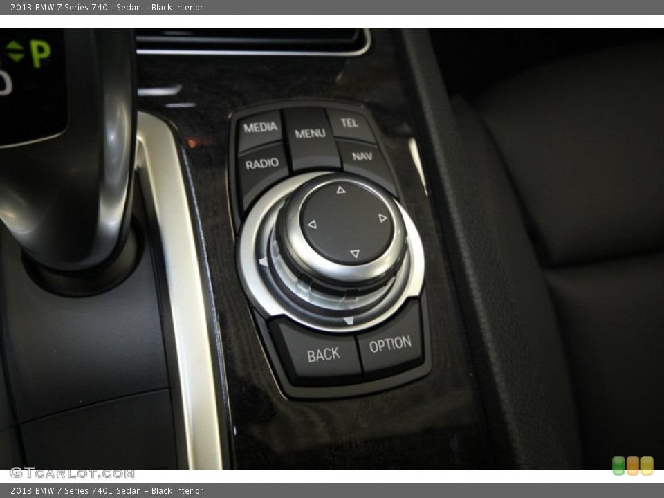 Black Interior Controls for the 2013 BMW 7 Series 740Li Sedan #71299576