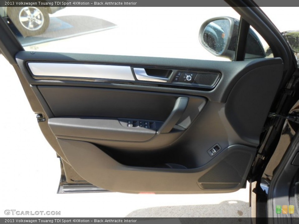 Black Anthracite Interior Door Panel for the 2013 Volkswagen Touareg TDI Sport 4XMotion #71300059