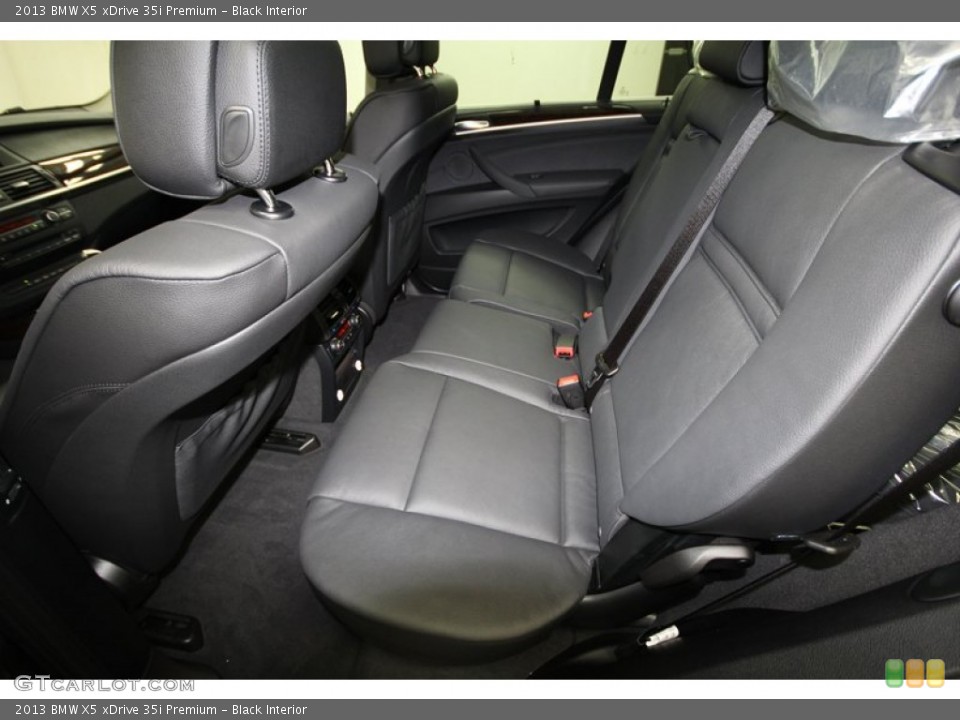 Black Interior Rear Seat for the 2013 BMW X5 xDrive 35i Premium #71301304