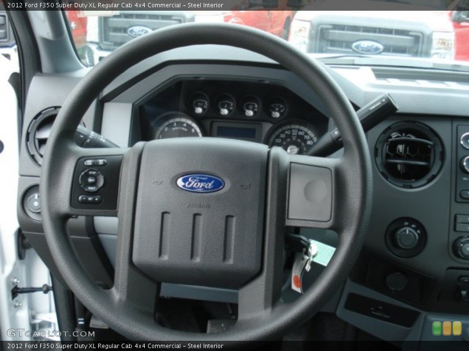 Steel Interior Steering Wheel for the 2012 Ford F350 Super Duty XL Regular Cab 4x4 Commercial #71301544