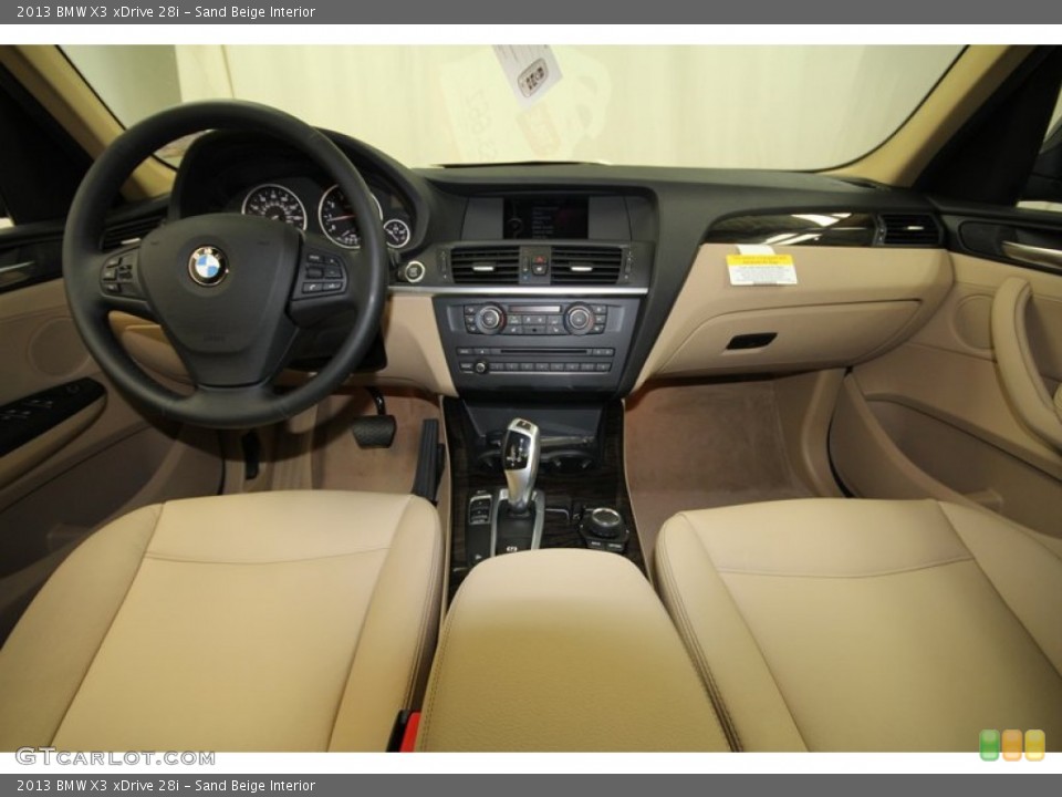 Sand Beige Interior Dashboard for the 2013 BMW X3 xDrive 28i #71301961