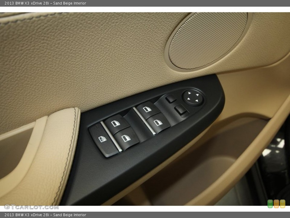 Sand Beige Interior Controls for the 2013 BMW X3 xDrive 28i #71302048