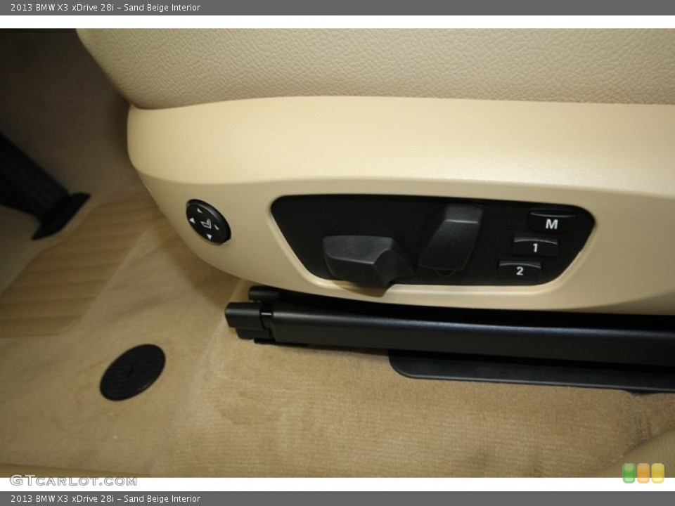 Sand Beige Interior Controls for the 2013 BMW X3 xDrive 28i #71302057