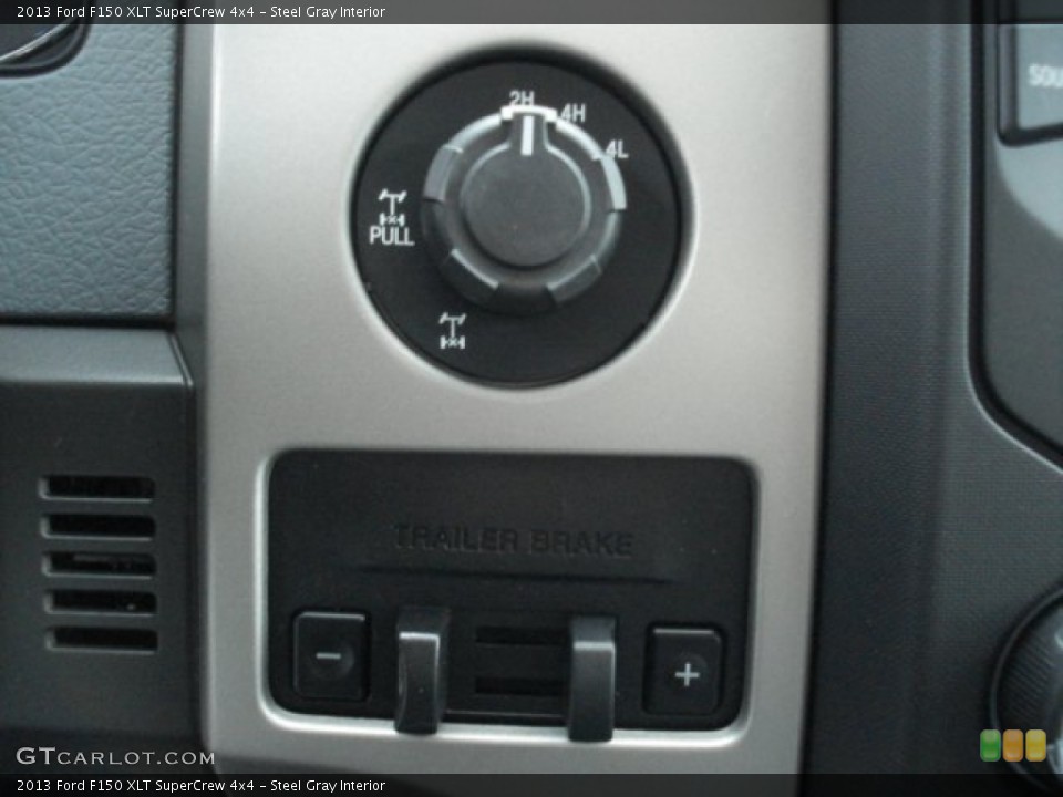Steel Gray Interior Controls for the 2013 Ford F150 XLT SuperCrew 4x4 #71302069