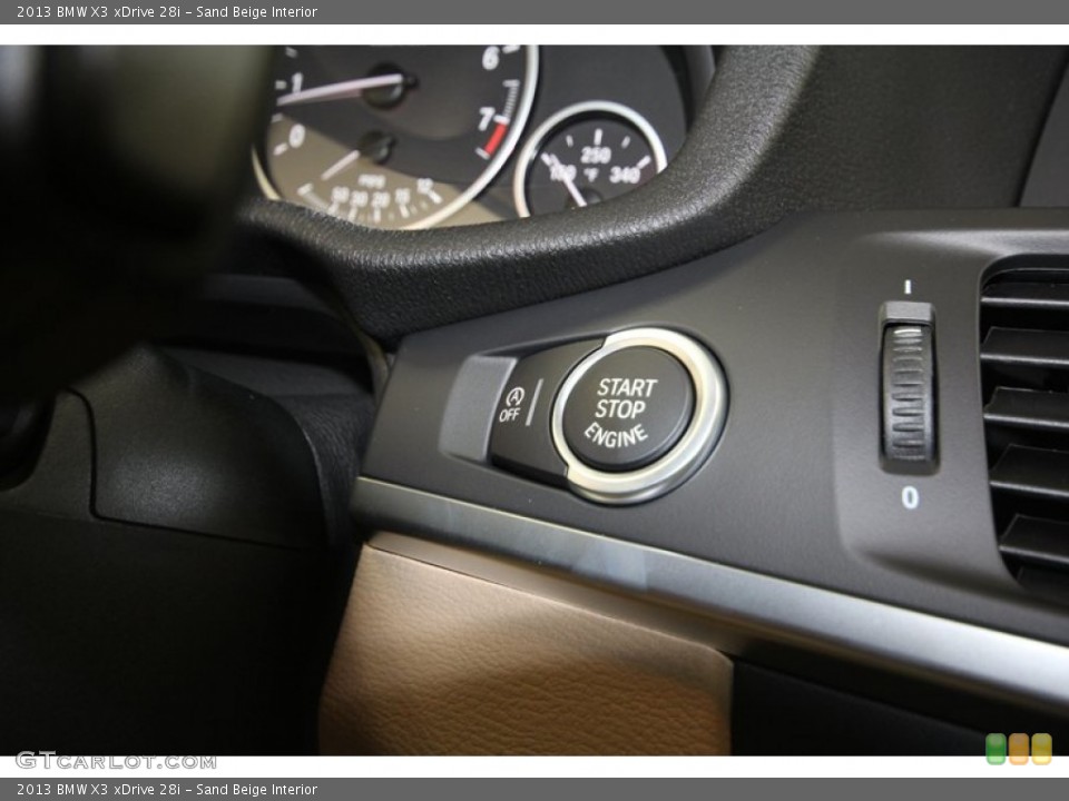 Sand Beige Interior Controls for the 2013 BMW X3 xDrive 28i #71302108