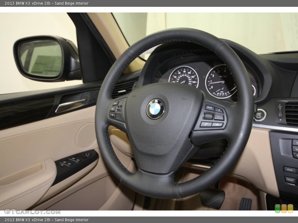 Sand Beige Interior Steering Wheel for the 2013 BMW X3 xDrive 28i #71302153