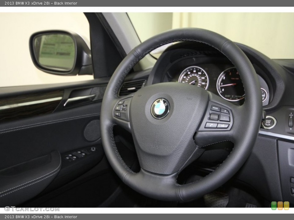 Black Interior Steering Wheel for the 2013 BMW X3 xDrive 28i #71302402