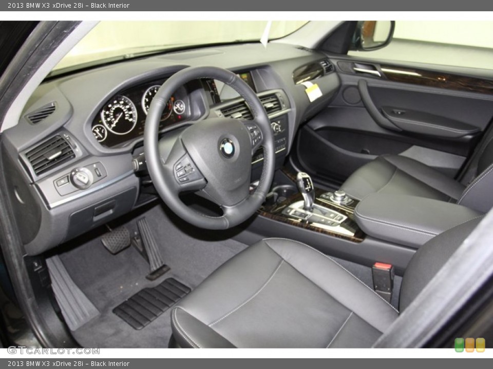 Black Interior Prime Interior for the 2013 BMW X3 xDrive 28i #71302522