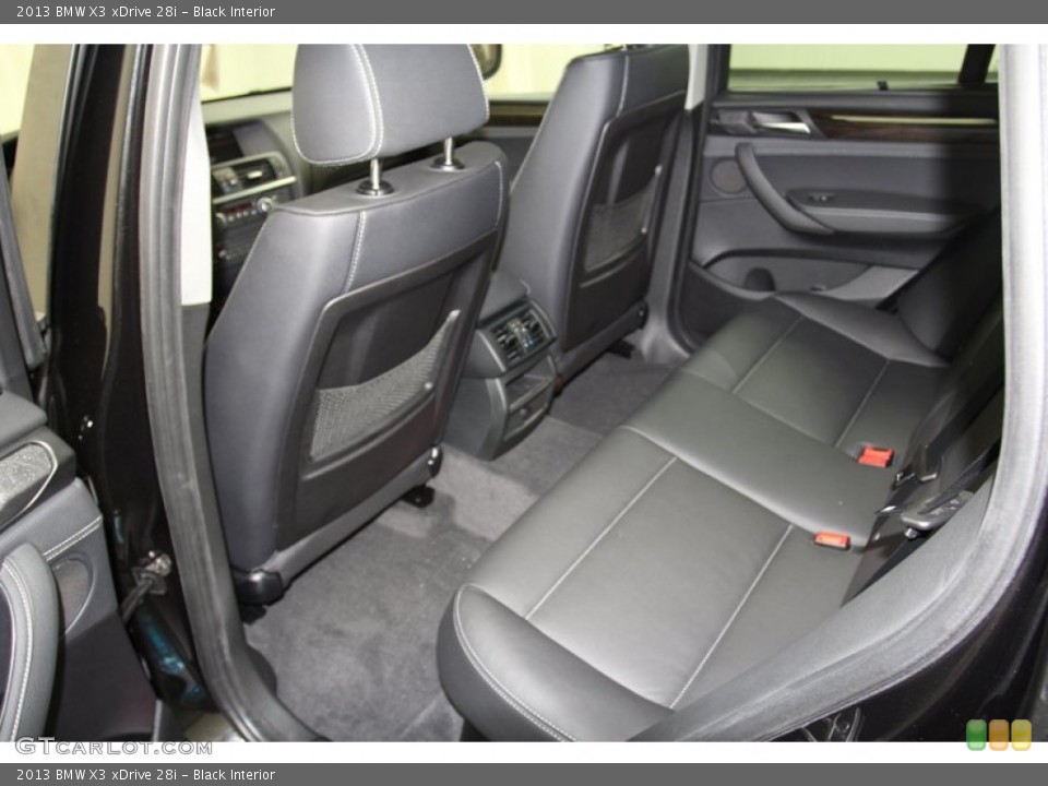 Black Interior Rear Seat for the 2013 BMW X3 xDrive 28i #71302648