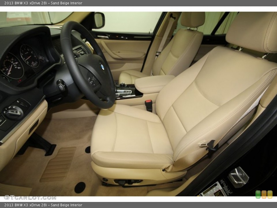 Sand Beige Interior Photo for the 2013 BMW X3 xDrive 28i #71302705