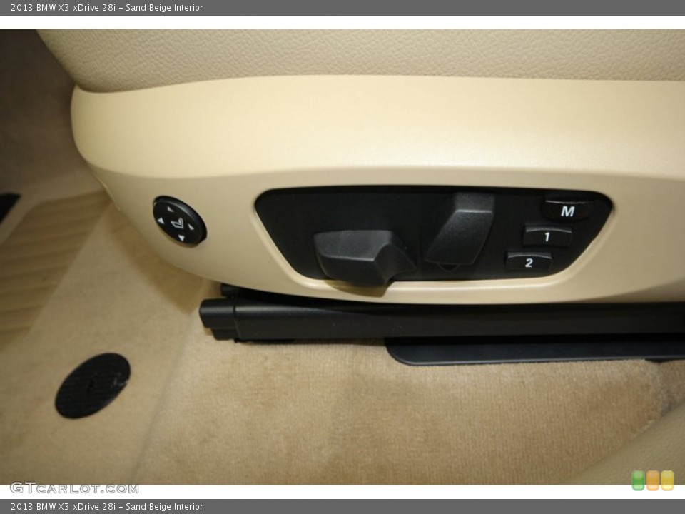 Sand Beige Interior Controls for the 2013 BMW X3 xDrive 28i #71302816