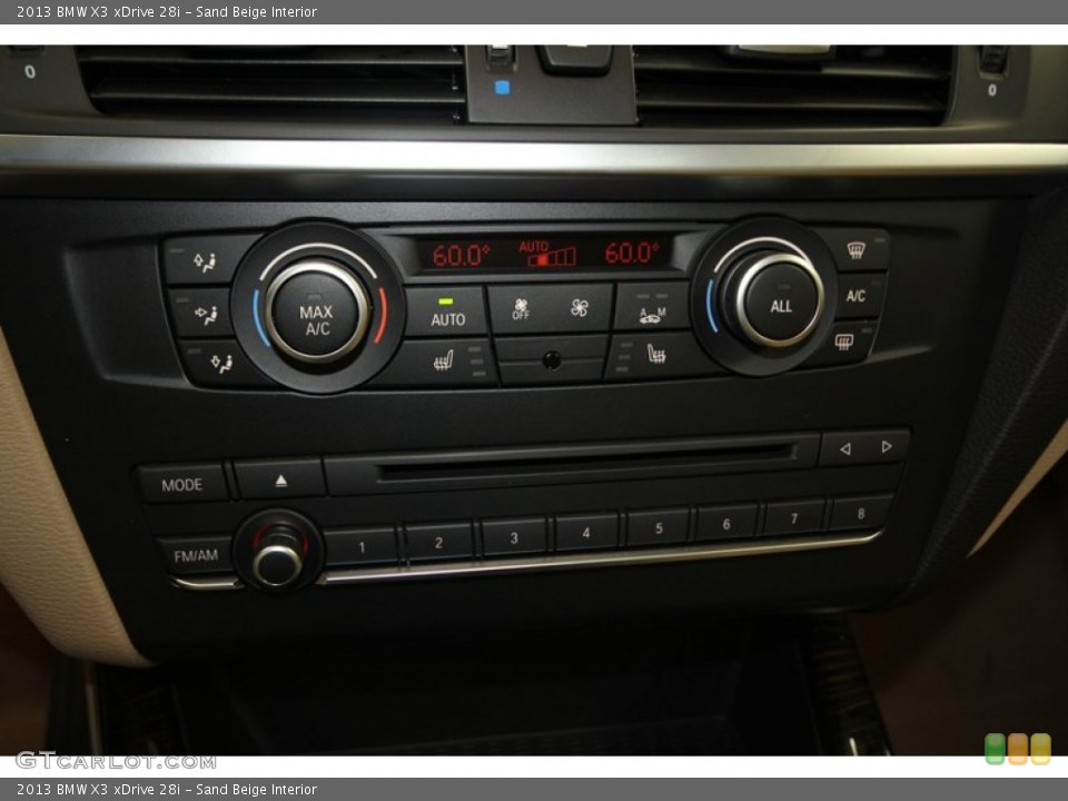 Sand Beige Interior Controls for the 2013 BMW X3 xDrive 28i #71302834
