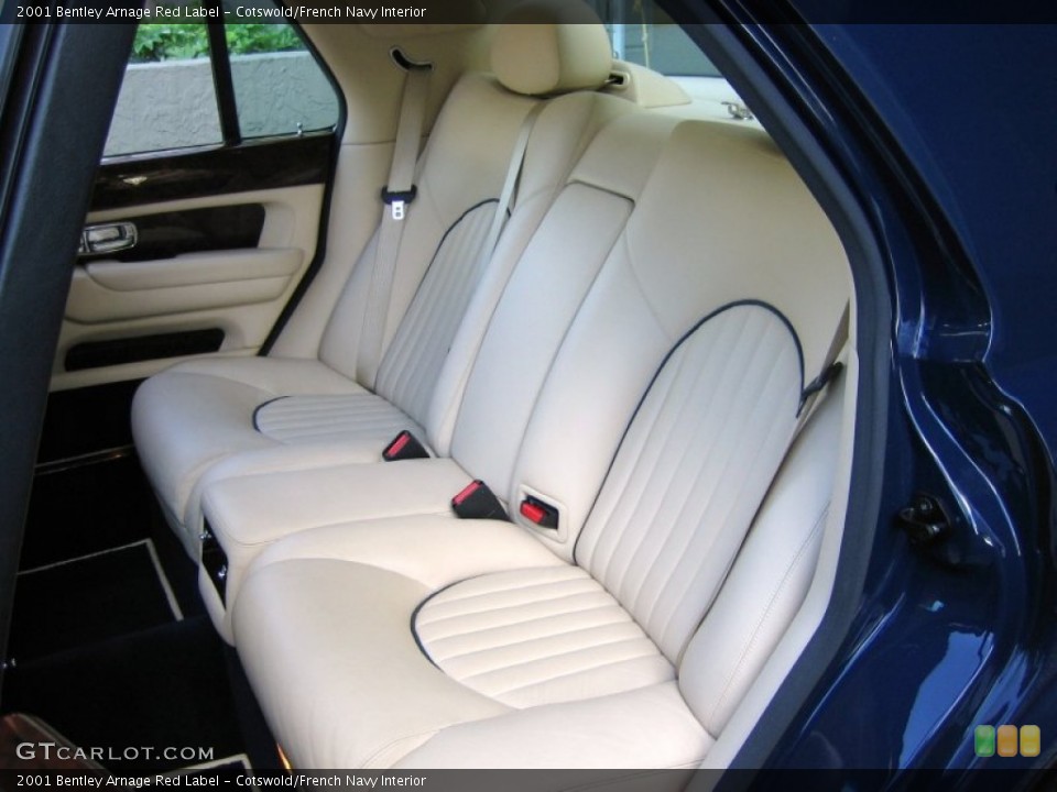 Cotswold/French Navy Interior Rear Seat for the 2001 Bentley Arnage Red Label #71303332