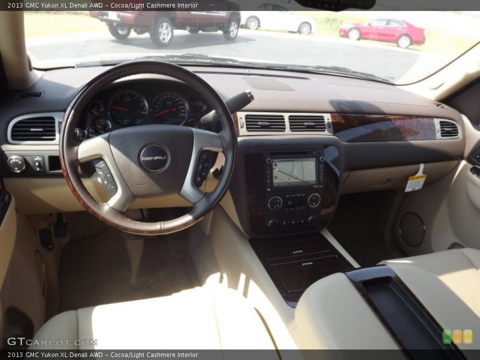 Cocoa/Light Cashmere Interior Dashboard for the 2013 GMC Yukon XL Denali AWD #71304475