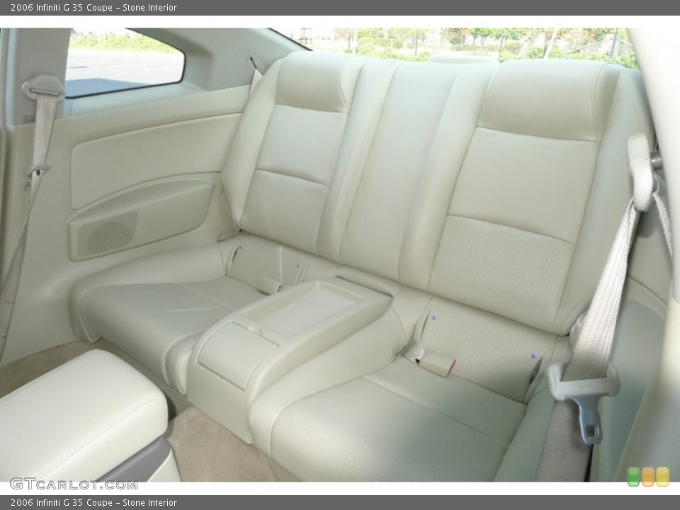 Stone Interior Rear Seat for the 2006 Infiniti G 35 Coupe #71304617