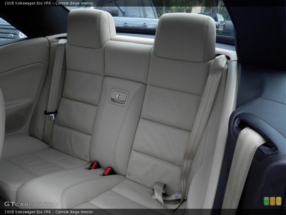 Cornsilk Beige Interior Rear Seat for the 2008 Volkswagen Eos VR6 #71305306