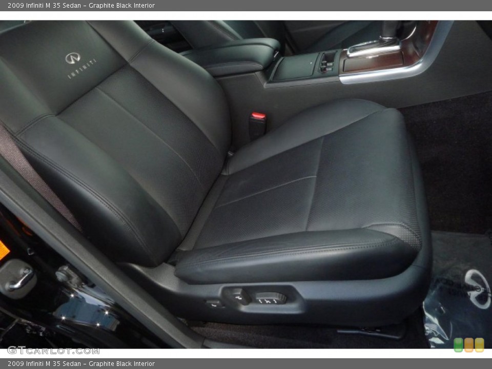 Graphite Black Interior Front Seat for the 2009 Infiniti M 35 Sedan #71305556
