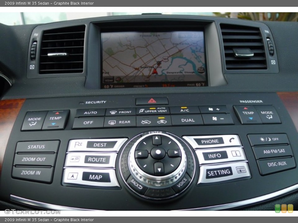 Graphite Black Interior Navigation for the 2009 Infiniti M 35 Sedan #71305591