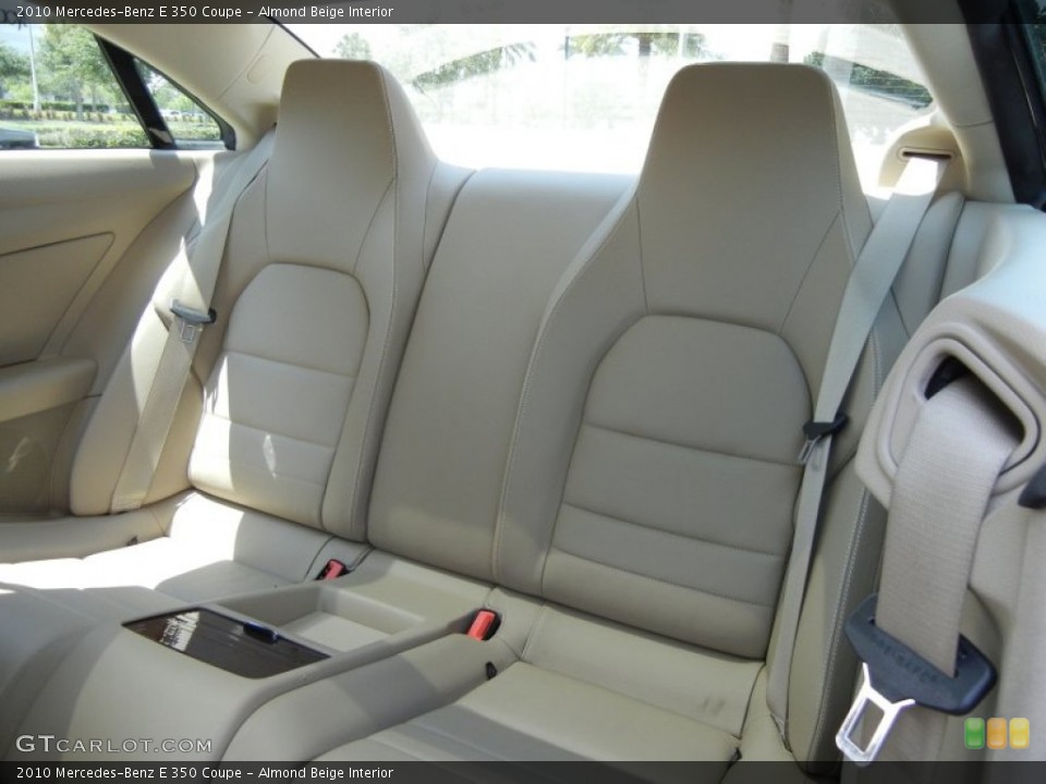 Almond Beige Interior Rear Seat for the 2010 Mercedes-Benz E 350 Coupe #71305825