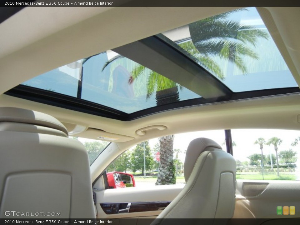 Almond Beige Interior Sunroof for the 2010 Mercedes-Benz E 350 Coupe #71305858
