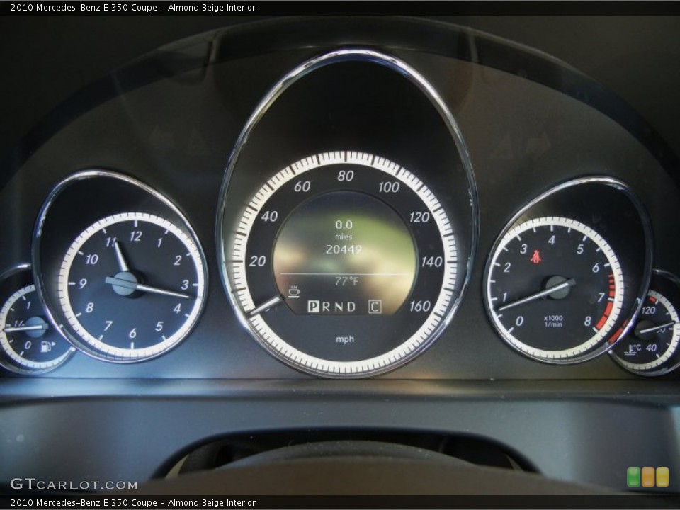 Almond Beige Interior Gauges for the 2010 Mercedes-Benz E 350 Coupe #71305885