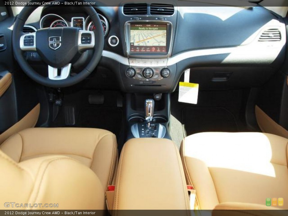 Black/Tan Interior Dashboard for the 2012 Dodge Journey Crew AWD #71307403