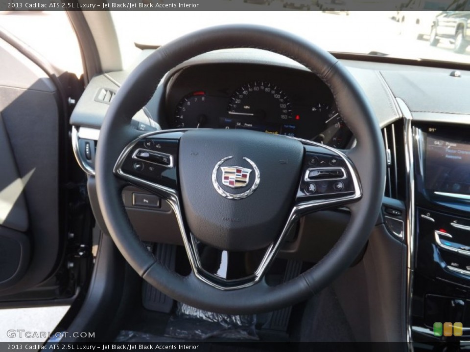 Jet Black/Jet Black Accents Interior Steering Wheel for the 2013 Cadillac ATS 2.5L Luxury #71307724