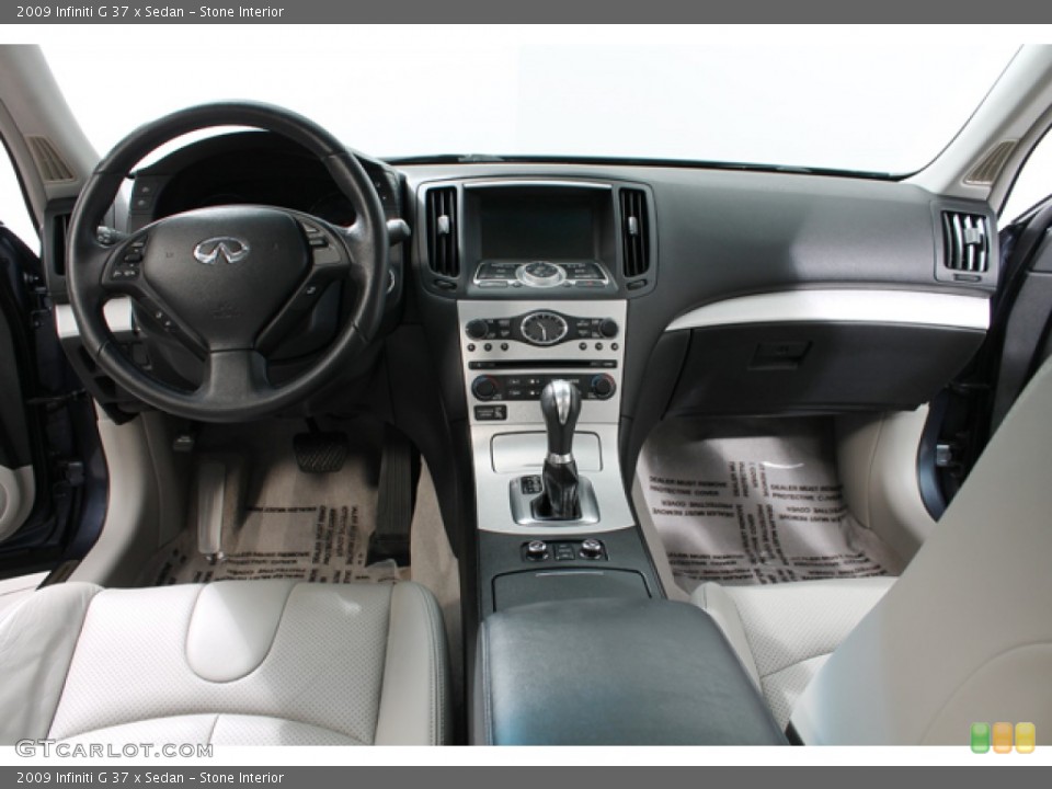 Stone Interior Dashboard for the 2009 Infiniti G 37 x Sedan #71308942