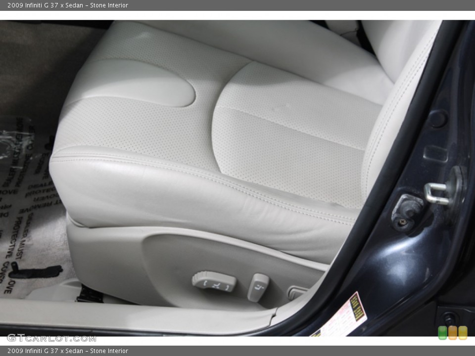 Stone Interior Front Seat for the 2009 Infiniti G 37 x Sedan #71309089