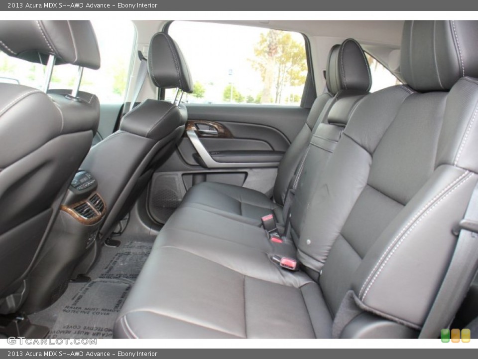 Ebony Interior Rear Seat for the 2013 Acura MDX SH-AWD Advance #71312047