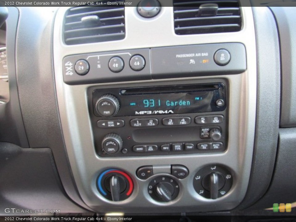 Ebony Interior Controls for the 2012 Chevrolet Colorado Work Truck Regular Cab 4x4 #71312052