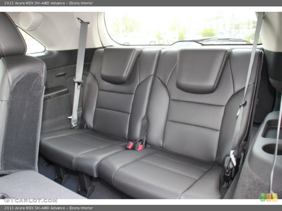 Ebony Interior Rear Seat for the 2013 Acura MDX SH-AWD Advance #71312056