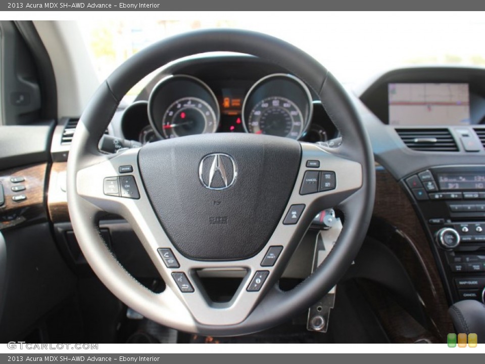 Ebony Interior Steering Wheel for the 2013 Acura MDX SH-AWD Advance #71312158