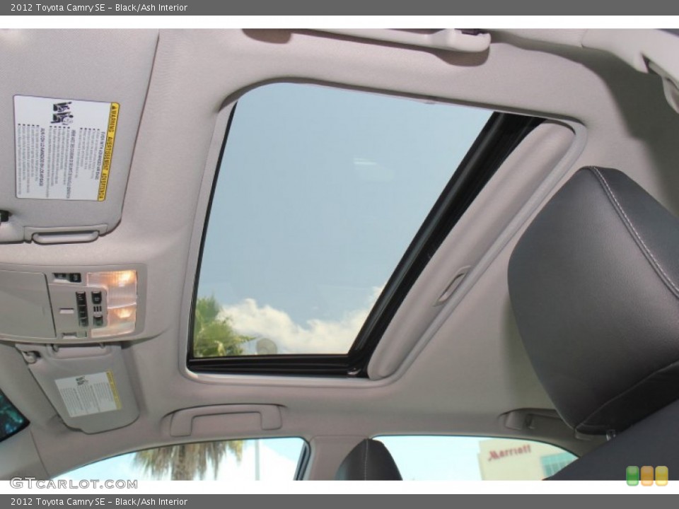 Black/Ash Interior Sunroof for the 2012 Toyota Camry SE #71312941