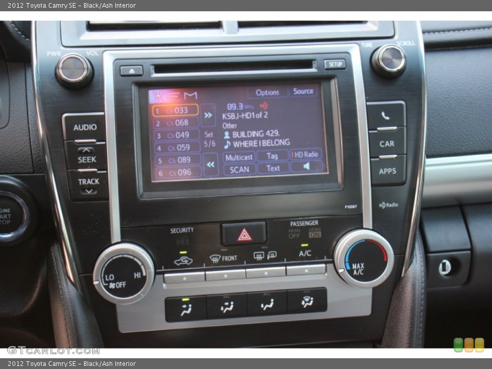 Black/Ash Interior Controls for the 2012 Toyota Camry SE #71313001