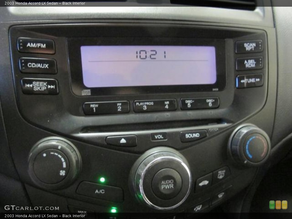 Black Interior Audio System for the 2003 Honda Accord LX Sedan #71314274