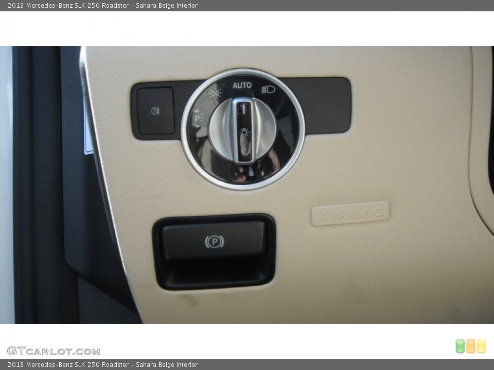 Sahara Beige Interior Controls for the 2013 Mercedes-Benz SLK 250 Roadster #71314345