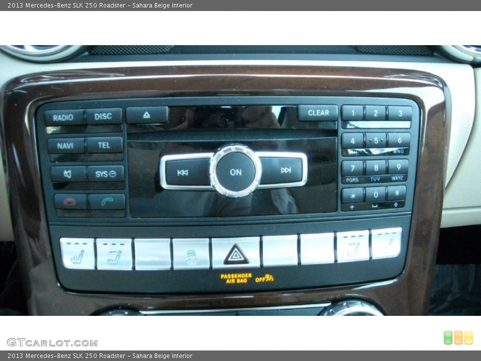 Sahara Beige Interior Controls for the 2013 Mercedes-Benz SLK 250 Roadster #71314387